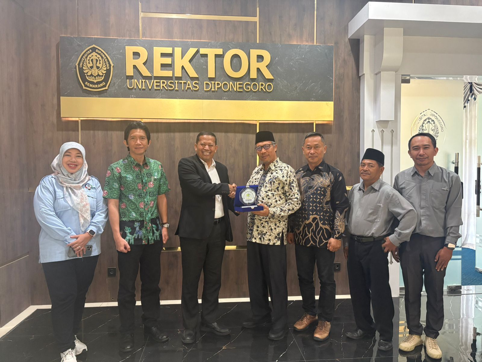 Jajaki Kerja Sama Strategis, UNIQHBA Kunjungi Undip Terkait PKS Administrasi Kesehatan dan Persiapan Pembukaan Jurusan Kedokteran